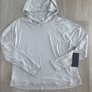 90 Degree by Reflex Gray Lightweight Hoodie Sweatshirt Medium New